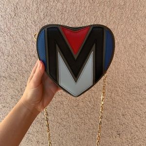 maje heart clutch bag ❤️🤍🖤💙